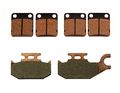 Front Rear Brake Pads Yamaha Kodiak 400 2x4 4x4 2000 2001 2002 Semi-metallic 