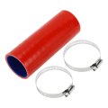 Straight Coupler Silicone Hose With Clamps 1 89 Id 5 Length 0 Degree Car Coolant 4-ply 5mm Thick Air Intake Turbo Intercooler 