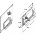 Make-2-fit Pl 14699 Wicket 6-1 8 In X 10-1 Bronze Plastic Single Pack