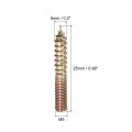 Uxcell M5x25mm Hanger Bolts 120pcs Double Ended Thread Dowel Screws For Wood Furniture Connecting