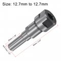 Uxcell Router Collet Extension Rod Converter Adapter 12 7mm To 1 2 For Cnc Engraving Machine Woodworking Milling Bit