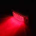 2pcs Clear Lens Red Lamps Side Fender Marker 6inch 12v 20led Turn Signal Indicator Light Lights Assembly For Truck Bus Boat Suv 