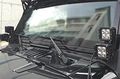 2007-2016 Jeep Wrangler Jk Windshield Hinge Lower Corner Dual Led Bracket Kit 