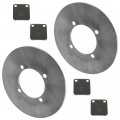 Caltric Front Left And Right Brake Disc Pads For Suzuki Vinson 500 Lta500f Ltf500f 4x4 2002 2003 2004-2007
