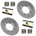 Caltric Front Left And Right Brake Disc Pads Compatible With Suzuki Vinson 500 Lta500f Ltf500f 4x4 2002 2003 2004-2007