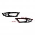 Topteng Pair Front Bumper Fog Light Lamp Cover Bezel Grill For Ford Focus 2015-2017 4 Door Sedan And Hatchback Models