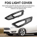 Topteng Pair Front Bumper Fog Light Lamp Cover Bezel Grill For Ford Focus 2015-2017 4 Door Sedan And Hatchback Models