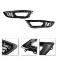 Topteng Pair Front Bumper Fog Light Lamp Cover Bezel Grill For Ford Focus 2015-2017 4 Door Sedan And Hatchback Models