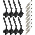 4-pins Ignition Coils And Spark Plugs 2016-2019 For Mercedes-benz Gle63 Amg 5 5l V8 Uf733 Zr6sii332 8 With 8 Iridium 