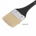 Uxcell 2 Width Small Paint Brush Natural Bristle With Wood Handle Painting Tool For Wall Door Cabinets Furniture Fences White