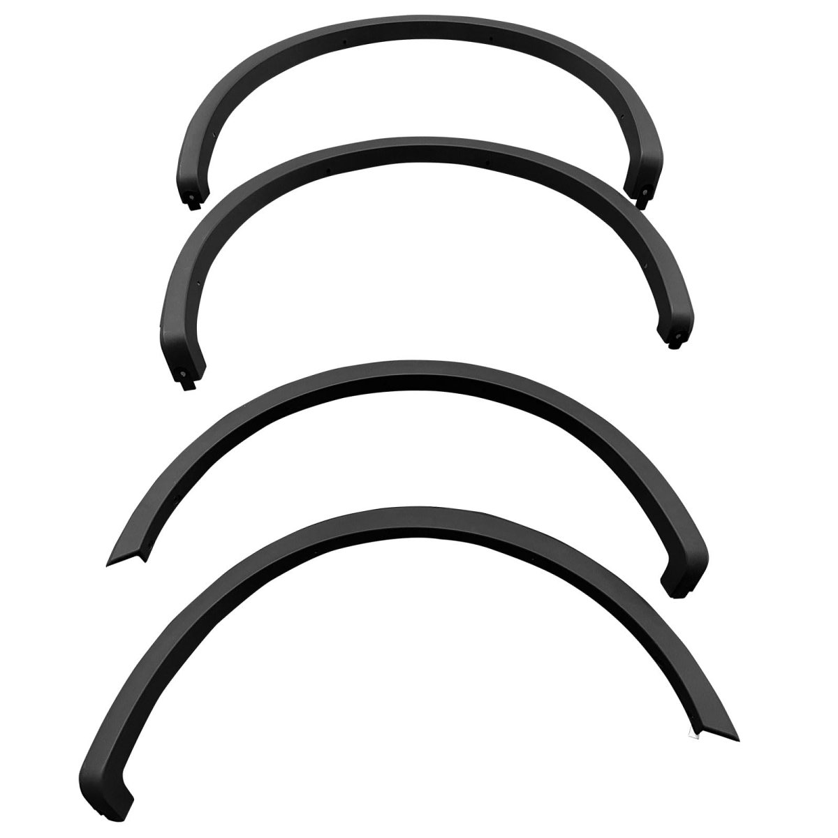Ikon Motorsports Fender Flares For 2015-2017 Ford F-150 F150 4pcs Driver Passenger Side Replacement Flare Wheel Protector