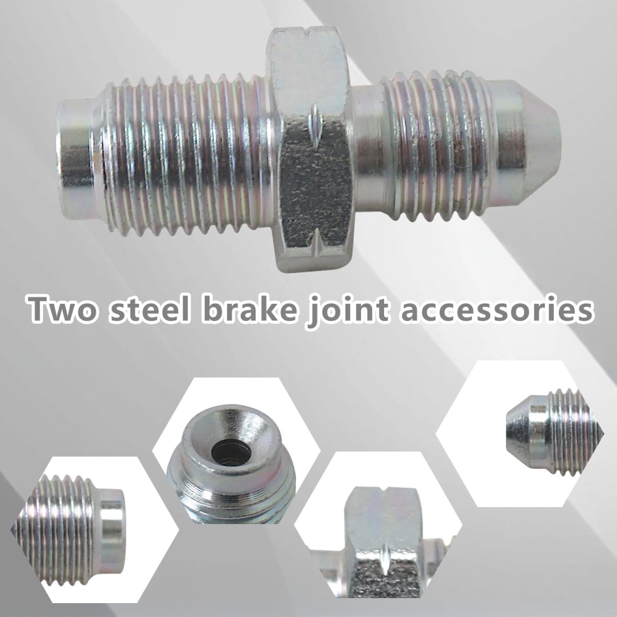 2 Pack M10 X 1 0 Metric 10mm To 3an -3 An3 Brake Adapter Fittings Ideal For Use With Lines Clutch Turbo Oil Feed Pressure Power