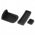 X Autohaux 3 Pcs Car Anti-slip Brake Gas Foot Pedal Pads Stainless Steel Accelerator Covers For Mercedes-benz