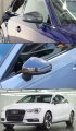 Carbon Fiber Replacement Side View Mirror Housing Covers Fits For 2014-2018 Audi A3 S3 Rs3 W O Lane Assist Lights