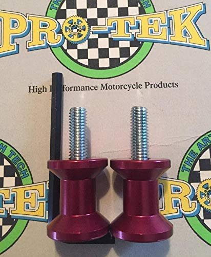 Red Swing Arm Spools For Suzuki Sv-1000 And Sv-1000s 2003 2004 2005 2006 2007 8mm Spool Sliders With Stainless Steel Bolts