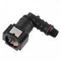 X Autohaux 2pcs Car 5 16 Fuel Line Quick Connector Nylon Hose Pipe Release 90 Degree Female Connect For To 5 16 Id Tubing