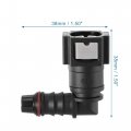 X Autohaux 2pcs Car 5 16 Fuel Line Quick Connector Nylon Hose Pipe Release 90 Degree Female Connect For To 5 16 Id Tubing