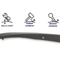Front Left Fender Flare For Ford Escape 2013 2014 2015 2016 2017 Black Wheel Well Arch Opening Molding Cover Protector