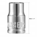 Uxcell 3 8-inch Drive E12 External Torx Shallow Socket Cr-v Steel