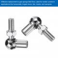 Uxcell Gas Spring Strut M8x1 25 Joint Fitting Female Threaded Connectors Steel Silver Tone 8pcs
