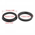 X Autohaux Car Hub Centric Rings Wheel Bore Center 73 1 To 58 1mm 4pcs Black Plastic