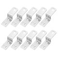 15 Pcs Z Shape Corner Bracket 0 75 Inch Right Angle Picture Frame Braces Shelf Brackets Fastener For Furniture Silver 