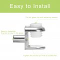 Uxcell Glass Shelf Bracket Pegs 12pcs Zinc Alloy Adjustable Clamps With Pin Wall Mounted Holders Supports For 4-8mm Tempered