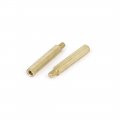 Uxcell M4x30 6mm Female Male Threaded Brass Hex Standoff Pillar Spacer 25pcs