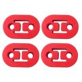 4x Universal Red Heavy Duty Rubber Exhaust Tail Pipe Mount Bracket Hanger Bushing Insulator For 2002 Lincoln Town Car Cartier L 