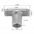 316 Stainless Steel Top Mount Oar Lock Socket Holder Ta Shaped Bracket For Marine Yacht