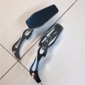 Xkh Group Chrome Running Mirror Fire Flame Stem For Honda Kawasaki Suzuki Hayabusa Yamaha R1 R6