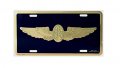 U S Navy Medical Service Corps Blue With Gold Imprint License Plate 