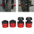 Front Rear Axle Sliders With Swing Arm Bobbins For Ninja 400 Z500 Z E1 Klx110 Z125 Pro Red Crash Protector Frame 