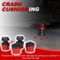 Front Rear Axle Sliders With Swing Arm Bobbins For Ninja 400 Z500 Z E1 Klx110 Z125 Pro Red Crash Protector Frame
