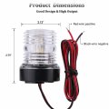 Isure Marine Boat Yacht Navigation Anchor Lights All Round 360a White 12v Led Daylight Waterproof Signal