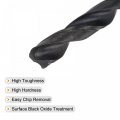 Uxcell 6542 High Speed Steel Straight Shank Twist Jobber Drill Bit Fully Ground Black Oxide Bits 7 7mm Diameter 115mm Total
