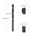 Uxcell 6542 High Speed Steel Straight Shank Twist Jobber Drill Bit Fully Ground Black Oxide Bits 7 7mm Diameter 115mm Total