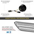 Vipmotoz Switchback Led Drl Turn Signal Lamps Compatible With 2007-2017 Jeep Wrangler Jk Amber White Clear Lens Left Driver