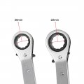 Uxcell Reversible Ratcheting Wrench 20mm X 22mm Offset Double Box End Cr-v