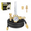 Betooll Argon Regulator Welding Co2 Mig Tig Flow Meter Gas Gauge With 6 6ft Hose