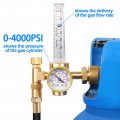 Betooll Argon Regulator Welding Co2 Mig Tig Flow Meter Gas Gauge With 6 6ft Hose