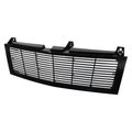 Gri-sp-cs99-ct-h-bk Horizontal Front Grille Black Tuning Grade Bolt On Car 