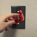 Red Boxing Gloves Boxer Plastic Wall Decor Toggle Light Switch Plate Cover