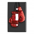 Red Boxing Gloves Boxer Plastic Wall Decor Toggle Light Switch Plate Cover 