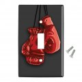 Red Boxing Gloves Boxer Plastic Wall Decor Toggle Light Switch Plate Cover