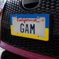 Ukraine Country Flag License Plate Tag Frame