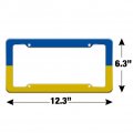 Ukraine Country Flag License Plate Tag Frame