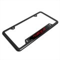 Ram 1500 Trx In Red Black Nameplate Insert Stainless Steel License Plate Frame Official Licensed 