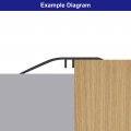 Uxcell Aluminum Floor Transition Strip 35 4inch Door Tile Carpet To Tile Doorway Edge Trim For Wood Vinyl Laminate Floors Fit