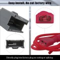 Aftermarket Radio Wiring Harness Kit With 12v Power Red Wire For Impala 2000 To 2005 Gmc Sierra Chevy Silverado And Buick